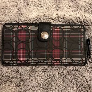 Coach Plaid Wallet